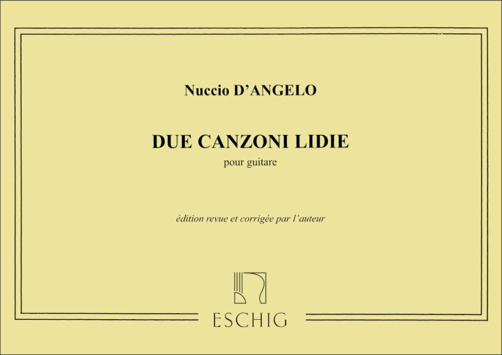 Due Canzoni Lidie